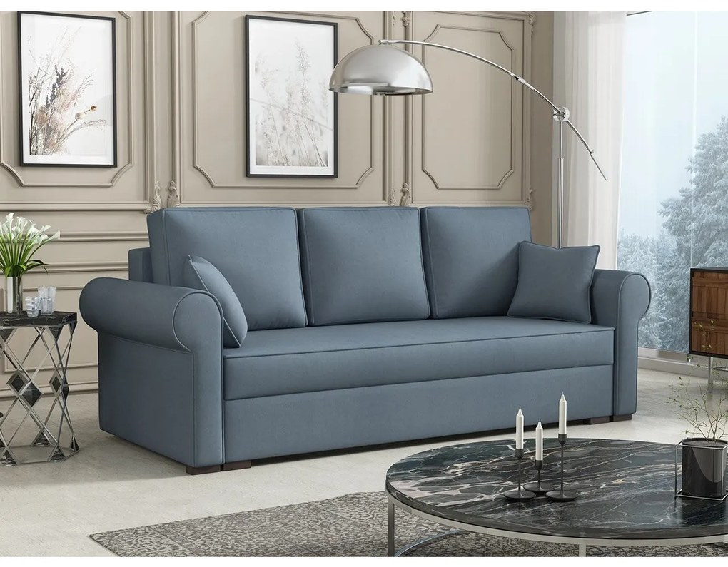 Canapea extensibilă Mosuria (Albastru închis) (cu sp. depozitare). Promo -17%. 1105572