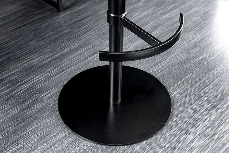 Scaun de bar pivotant Big George, microfibra/ piele coniac