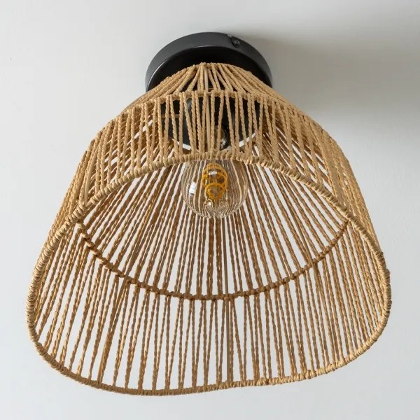 Brilagi - Lustra aplicată LED CERIA BOHO, 1xE27/40W/230V, Ø 30 cm, maro