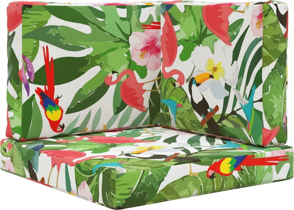 vidaXL Perna pentru canapea de exterior 3 pcs colorat Poliester