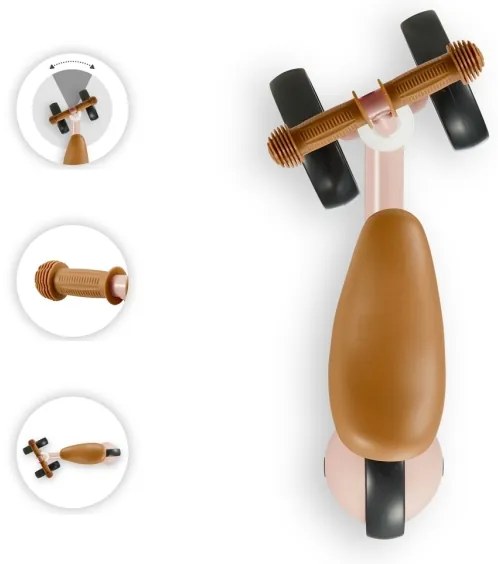 Bicicletă fără pedale KINDERKRAFT CUTIE roz