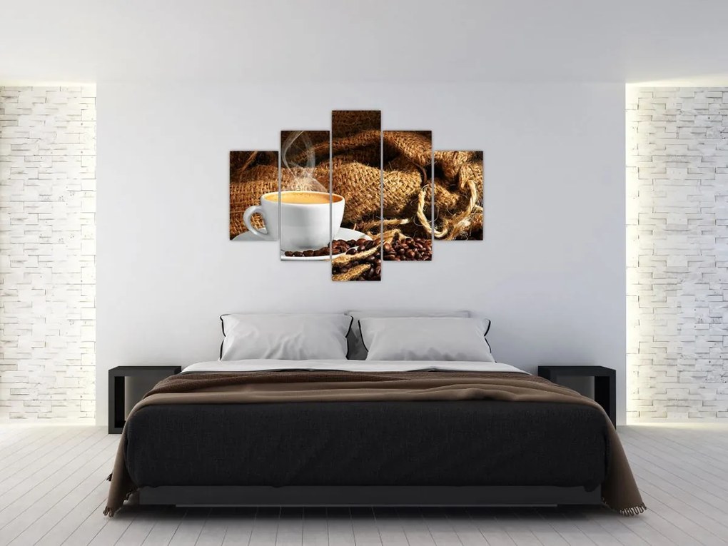 Tablou - O ceașcă de cafea (150x105 cm)