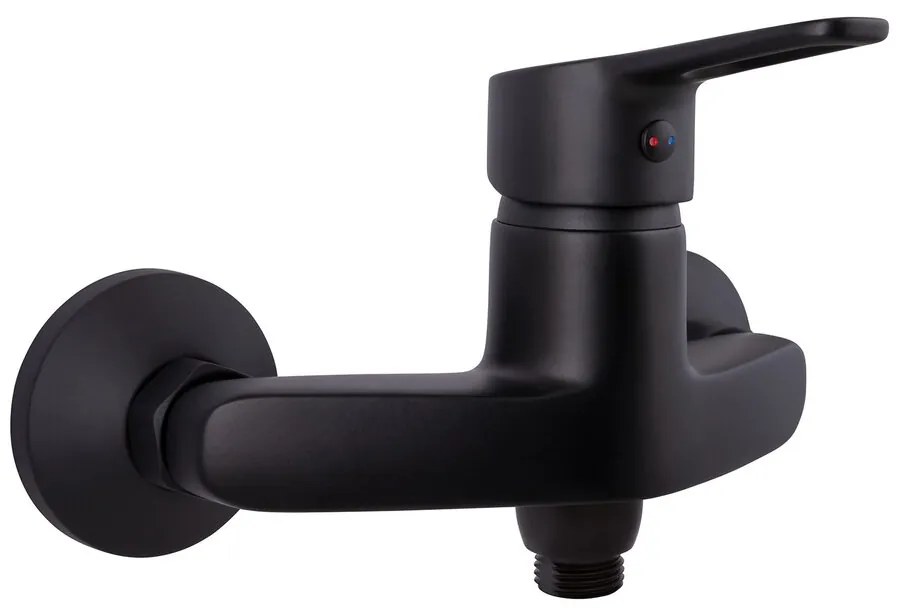 Baterie dus Rubineta Uno monocomanda finisaj negru mat