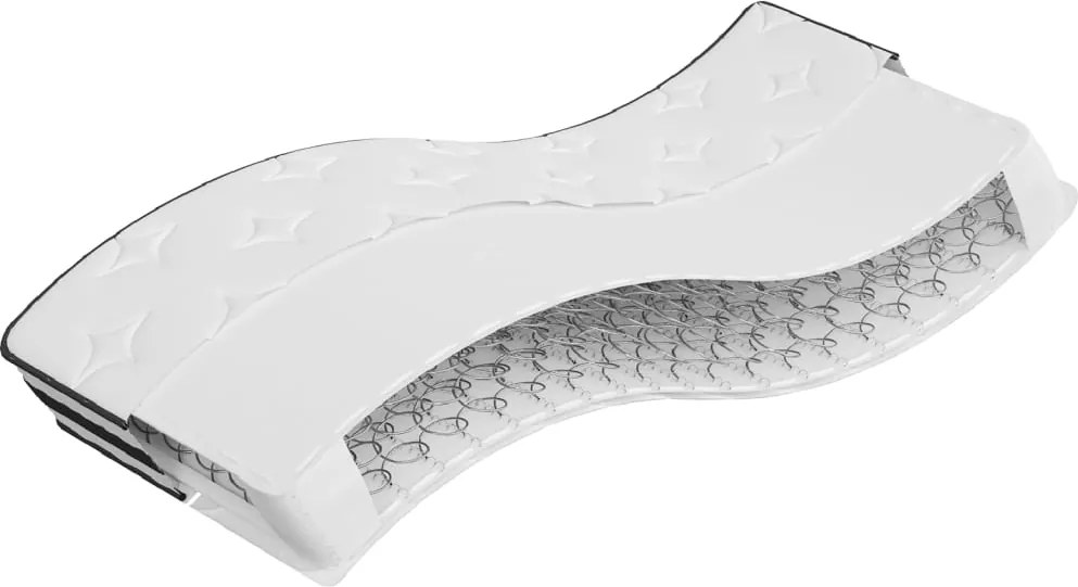 vidaXL Saltea cu arcuri bonnell, fermitate medie, 90x200 cm