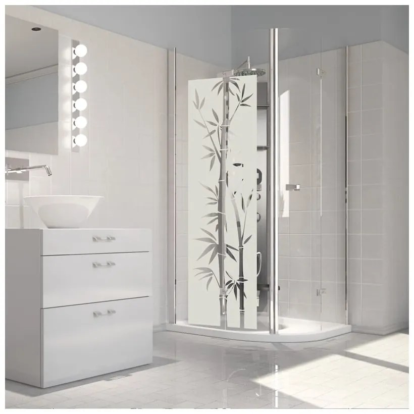 Autocolant rezistent la apă, pentru cabina de duș, Ambiance Bamboo