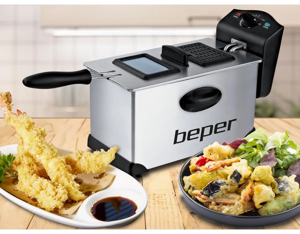 Beper BC353 friteuză din oțel inoxidabil 3,5 l