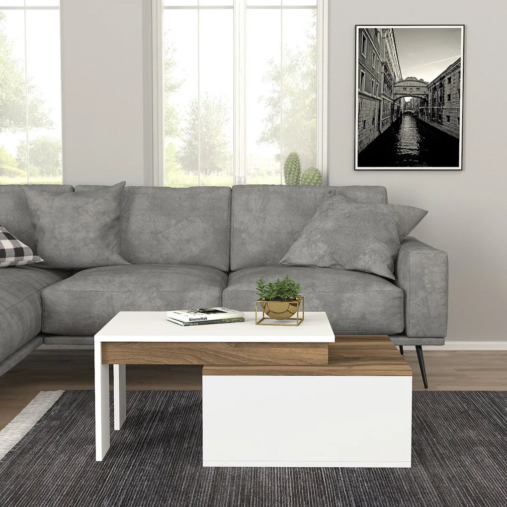Măsuță de conferință Kolarado White Walnut