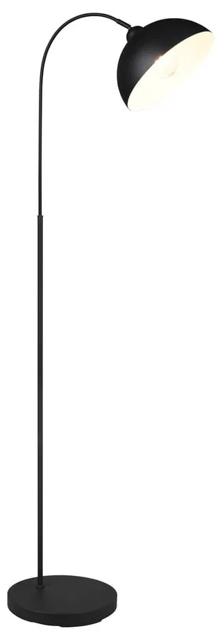 Lampadar negru cu abajur din metal (înălțime 170 cm) Sierra – Trio