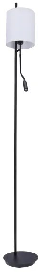 Lampadar LED TOKYO 1xE27/40W/230V + LED/3W negru/alb