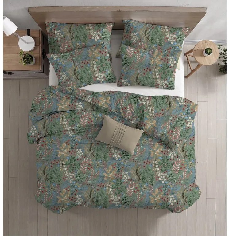 Lenjerie de pat din Renforce bumbac LUNARIA verde Dimensiune lenjerie de pat: 70 x 90 cm | 140 x 220 cm