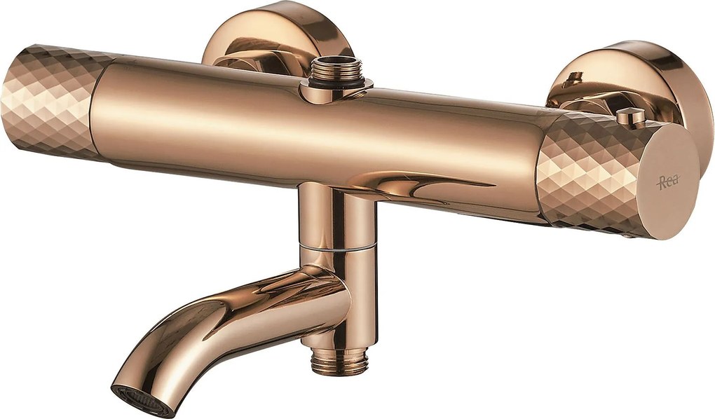 Coloana de dus cu termostat Lungo Diamond Copper