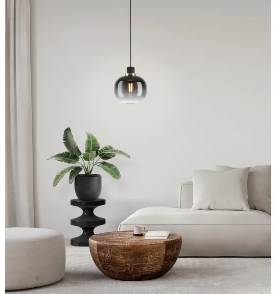 Lustră pe cablu OILELLA 1xE27/40W/230V gri Eglo 99616