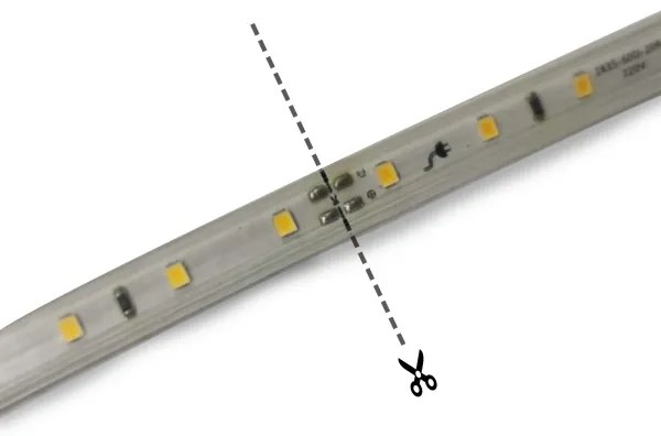 Aigostar - Bandă LED LED/250W/230V 50m 3000K IP65