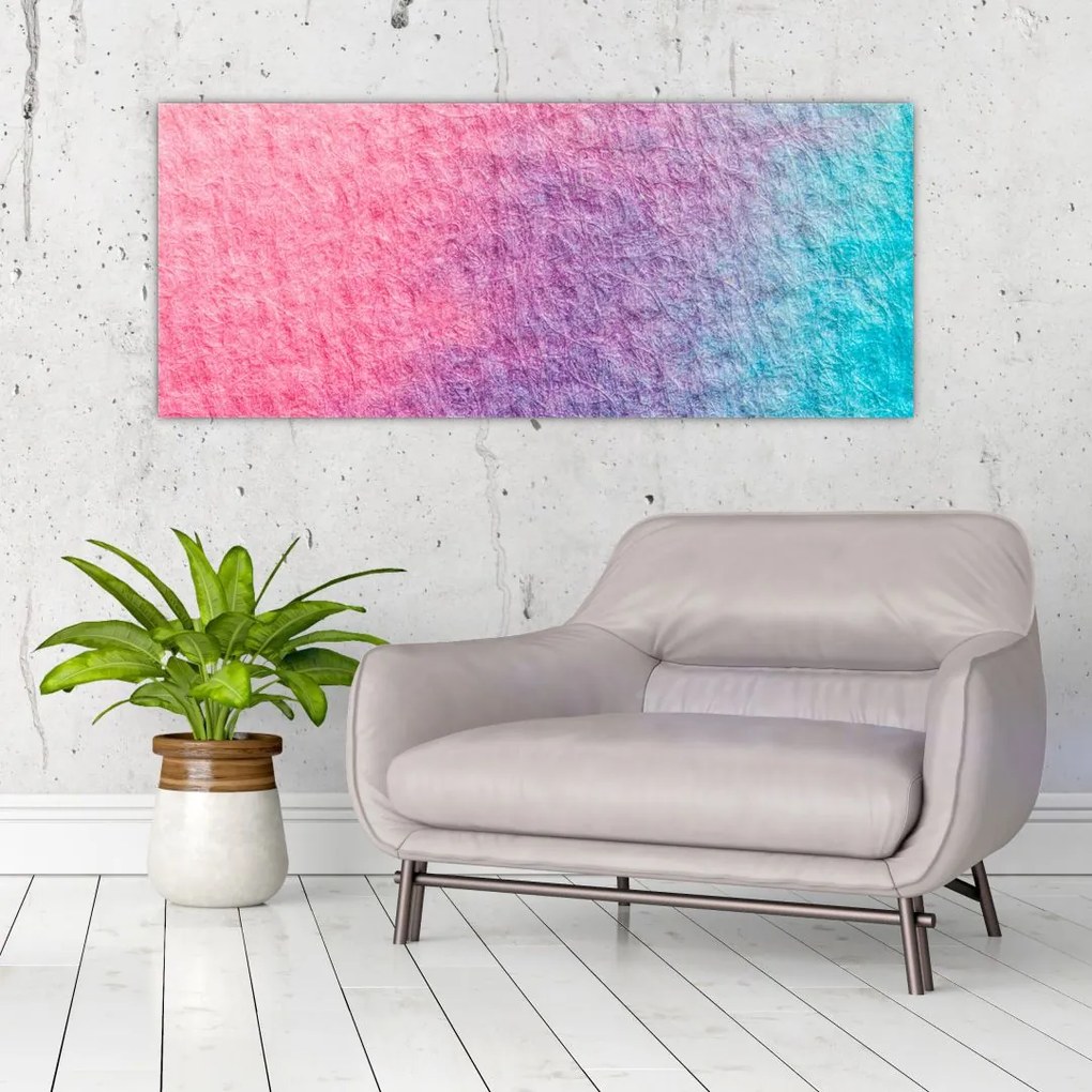 Tablou cu textură colorată (120x50 cm)