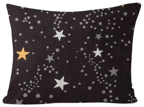 Husa pentru perna din flanel STELLAR 40x50 cm, gri inchis
