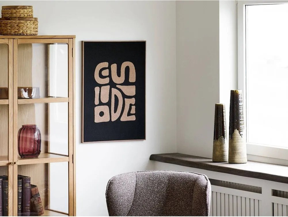 Vază maro din ceramică înaltă (înălțime 39 cm) – House Nordic