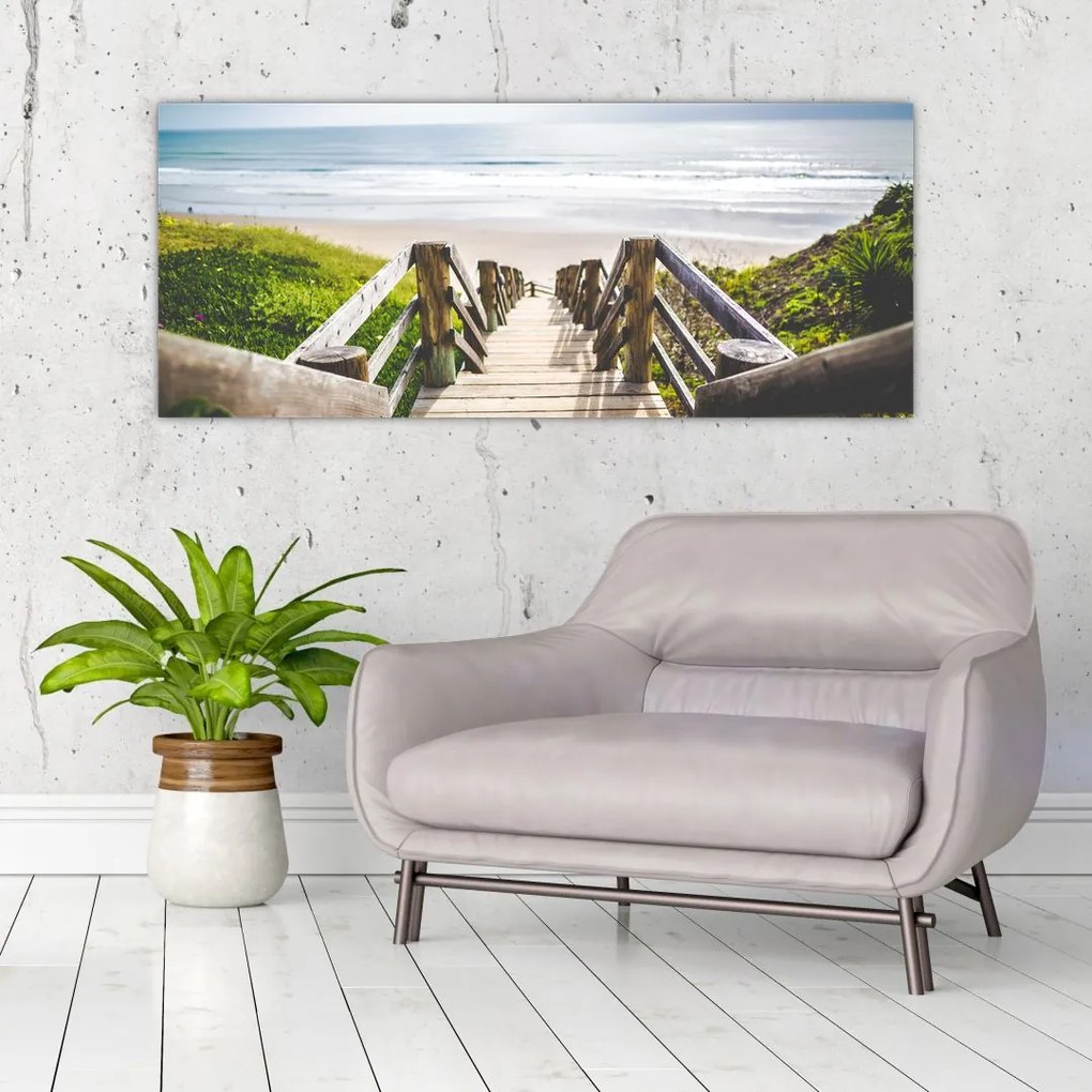 Tablou - Intare pe plaja (120x50 cm)