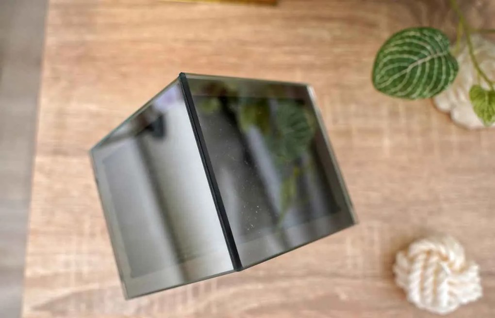 Casuta de sticla cu LED ELITE, gri - mai multe dimensiuni Marime: L