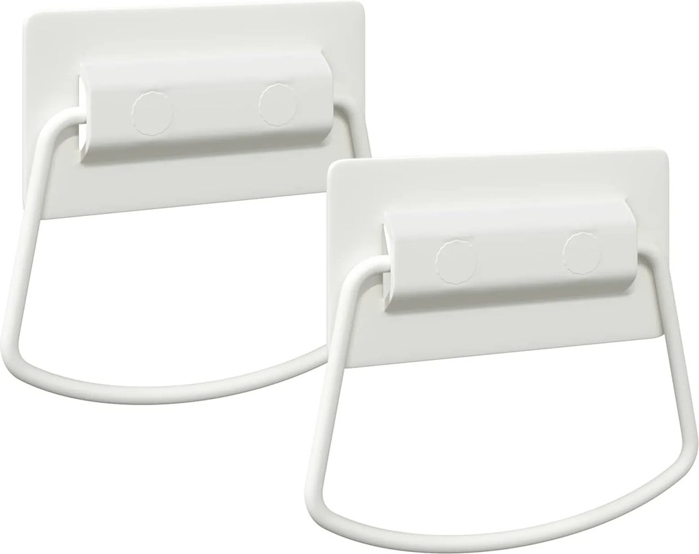 vidaXL Mânere pentru dulap 2 pcs Alb 85 x 45 mm Metal