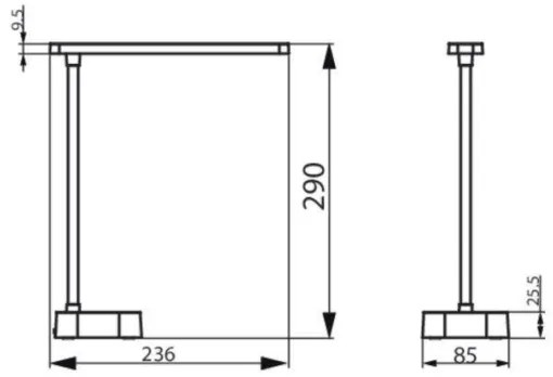 Philips TILPA LED lampă de birou tactilă, dimabilă, 5W/5V, 1800 mAh