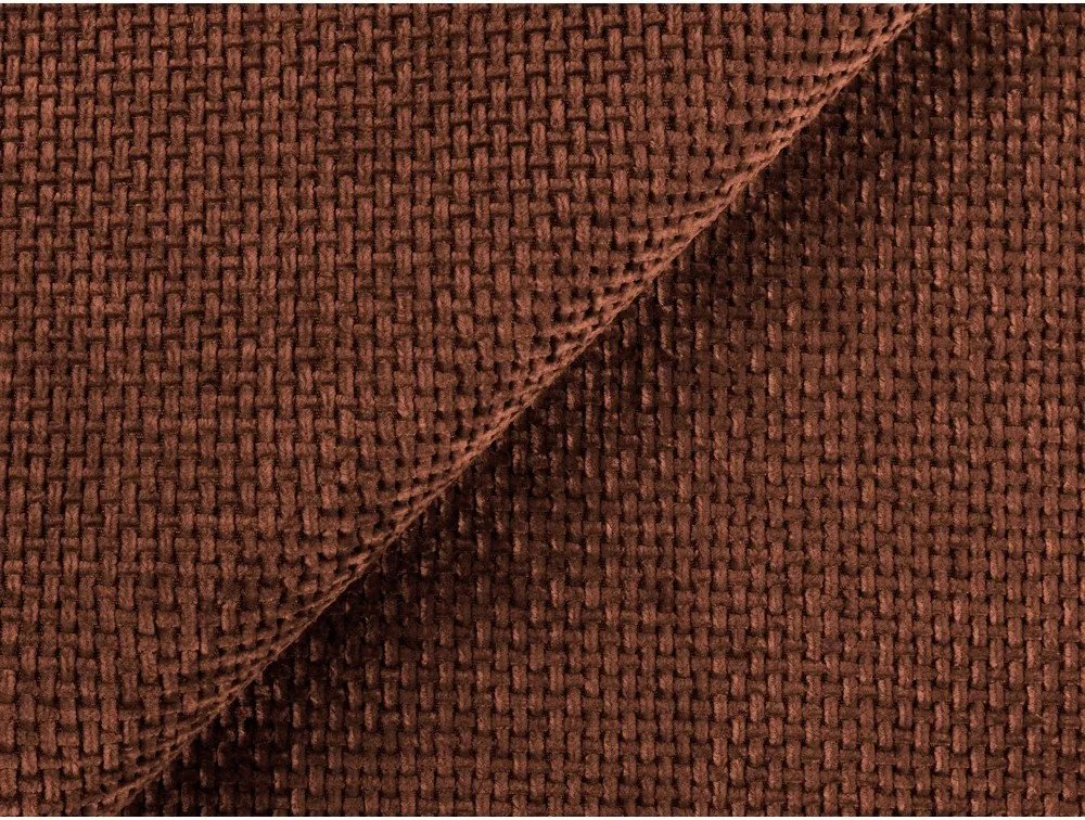 Colțar teracotă cu tapițerie din chenille (cu colț pe partea stângă/cu șezlong) Lani – Makamii