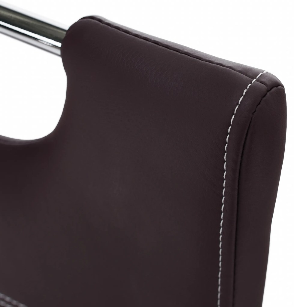 Scaun de sufragerie Abalia New (maro + Crom). 808098