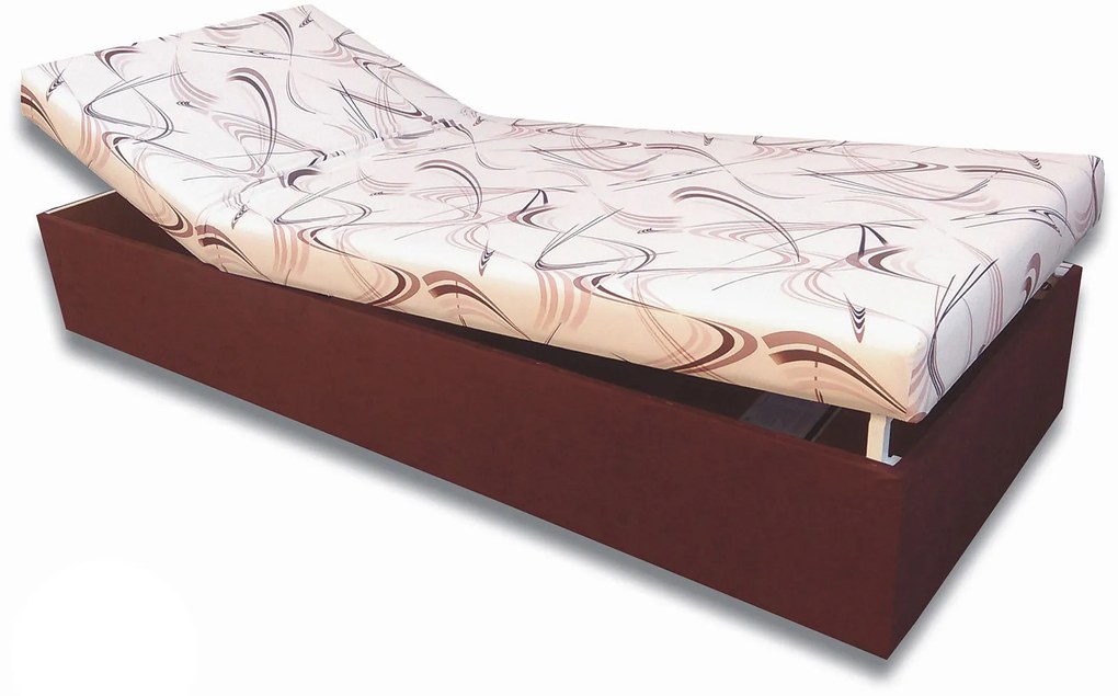 Pat de o persoană (canapea) 80 cm Darcy (maro închis 40 + Sand 10). Promo -8%. 793072