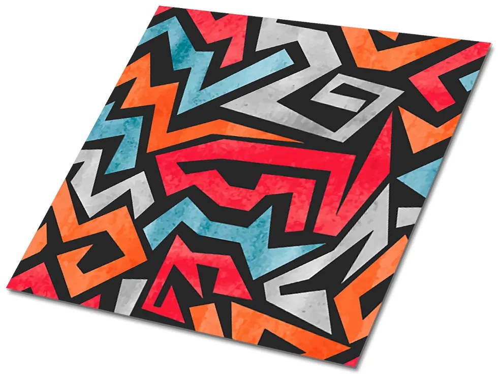 Plăcile de vinil Abstracția graffiti