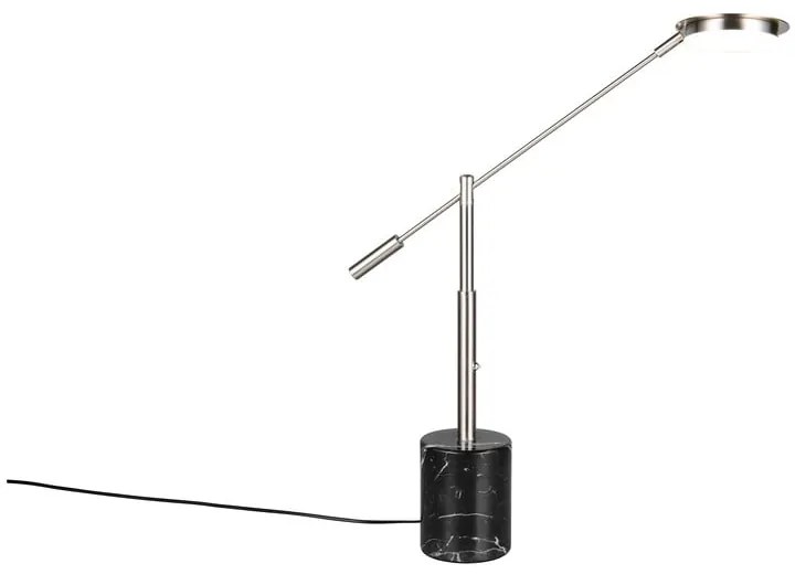 Veioză neagră-argintie LED (înălțime 65 cm) Fiore – Trio Select