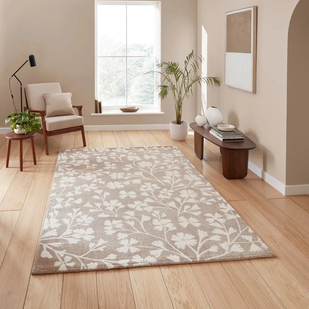 Covor maro deschis 120x170 cm Grace Floral – Catherine Lansfield
