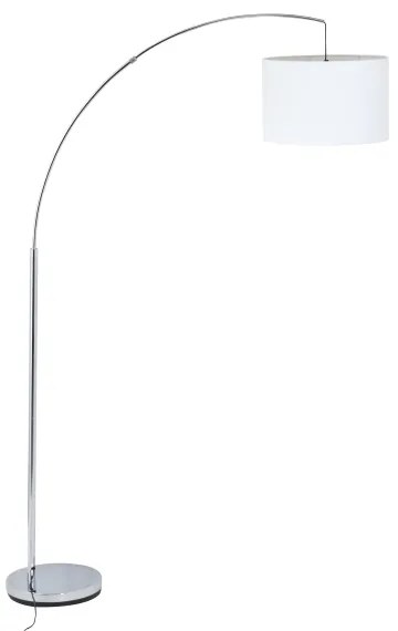 Brilliant - Lampă de podea CLARIE 1xE27/60W/230V crom mat/alb