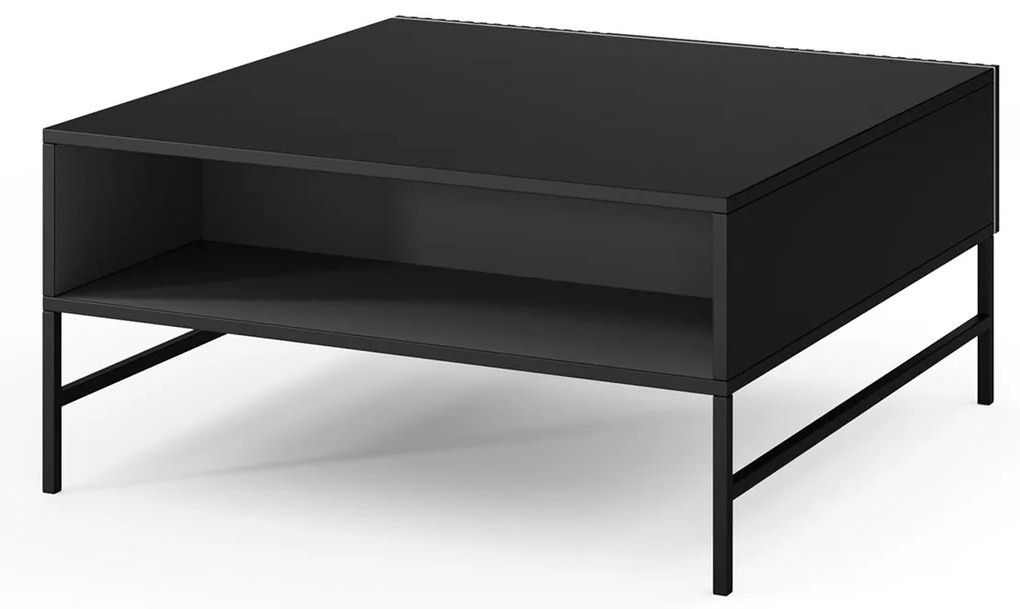 Masuta de cafea cu sertar RAFTT 82x40 cm, negru
