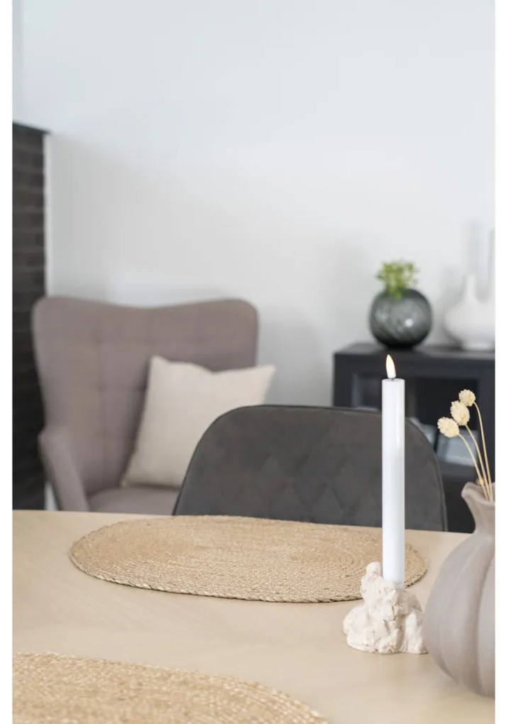 Saltea de masă Bombay, iută împletită, naturală, ovală 35x45 cm 4 bucăți