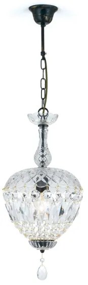 Lustră de cristal pe lanț Orion HL 6-1498/1 ARILA 1xE27/60W/230V maro/patină