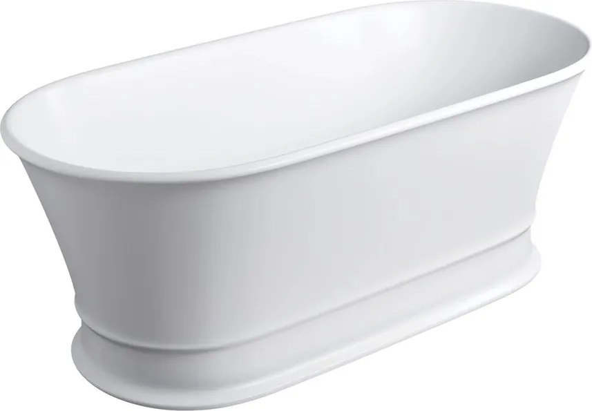 Cada freestanding compozit Omnires Classica M+ finisaj alb mat 160x79 cm