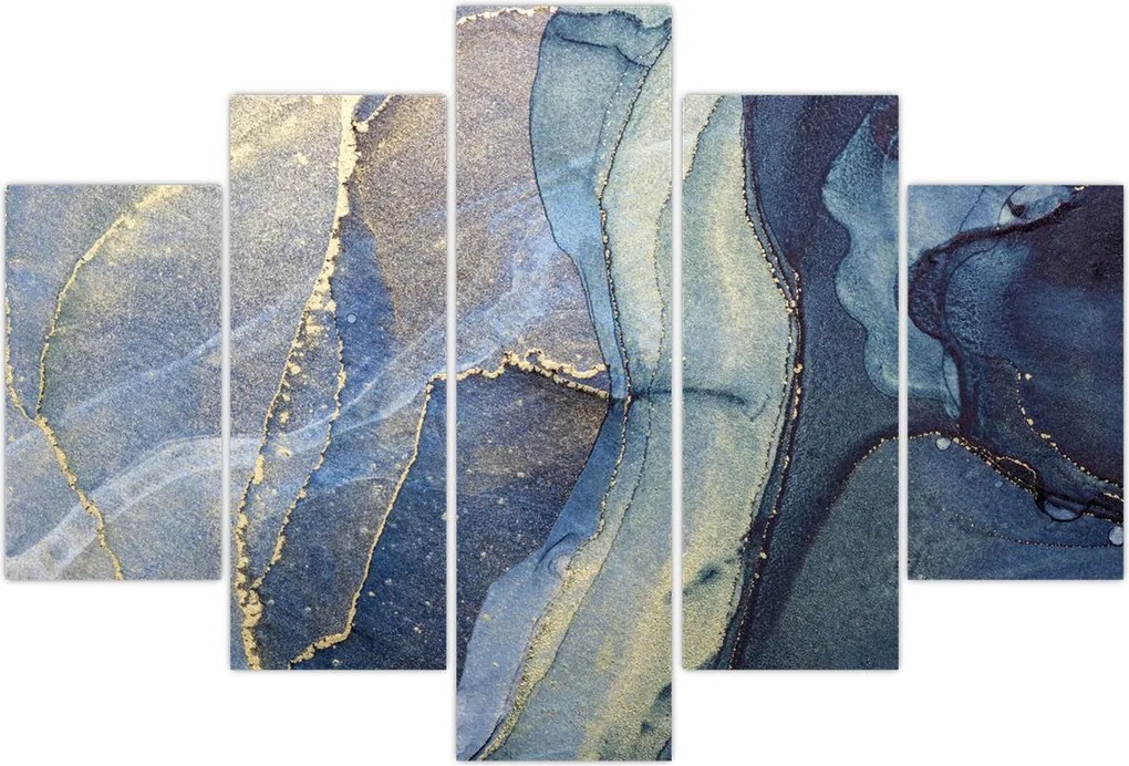 Tablou - Abstracție cu cerneală cu alcool (150x105 cm)