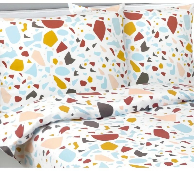 Bellatex Lenjerie de pat din flanel Mozaika, 140 x 220 cm, 70 x 90 cm