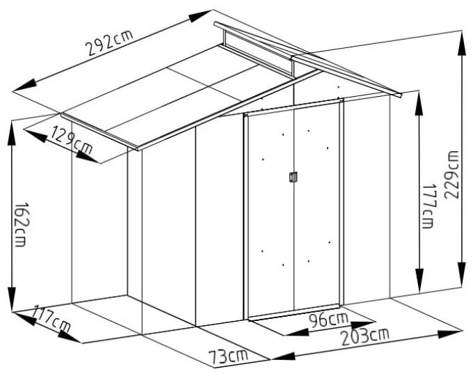 Căsuță de grădină Archer Oscar E-A – Rojaplast