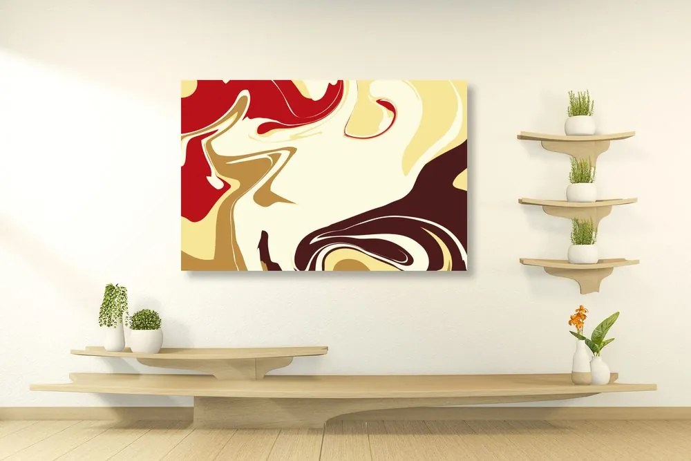 Tablou model abstract de materiale individuale
