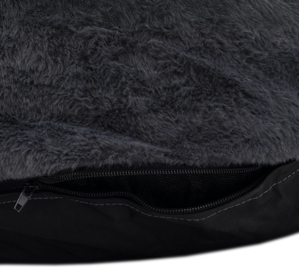 Fotoliu tip sac pinguin, gri, PINGO