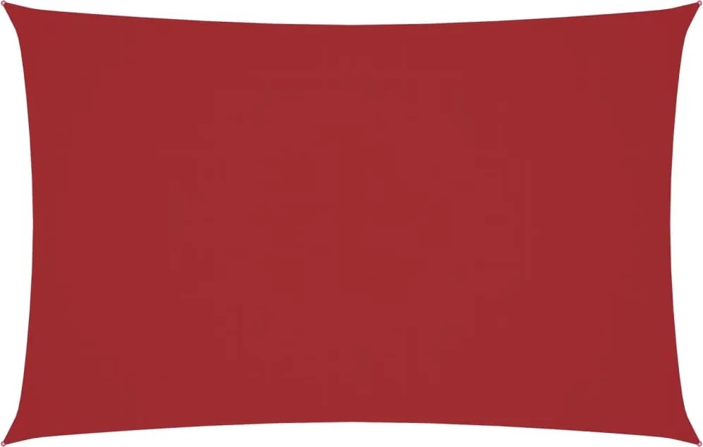 vidaXL Parasolar, roșu, 2x5 m, țesătură oxford, dreptunghiular