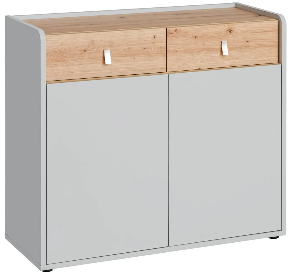 Comodă Voncile 20 ASPG VV SB1 (perlă gri + Stejar artrisan). 1024246