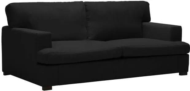 Canapea Daphne, 2 locuri, negru, 170x104x85 cm