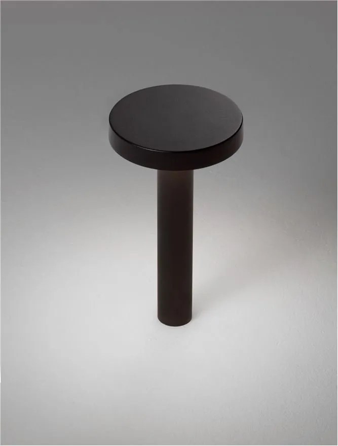 Stalp de exterior pentru terasa sau gradina, MOOD negru H-20cm