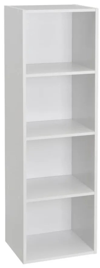 Bibliotecă albă 30x106x24 cm Cube – Casa Selección