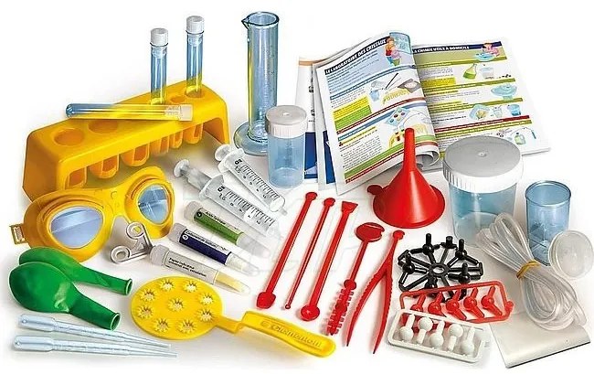 Colorat Test Set științific de laborator de chimie Clementoni