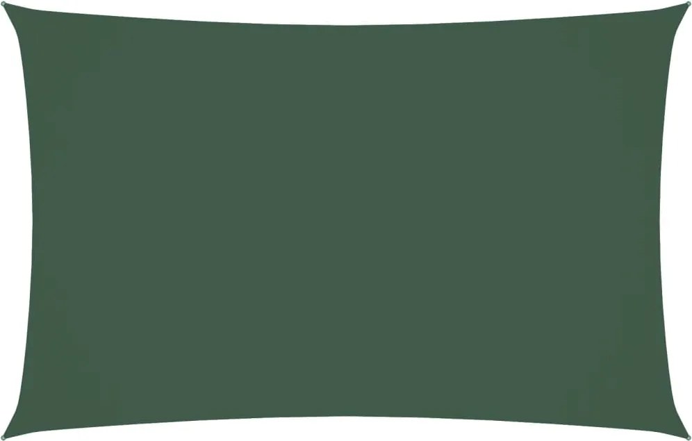 vidaXL Parasolar, verde închis, 2x5 m, țesătură oxford, dreptunghiular