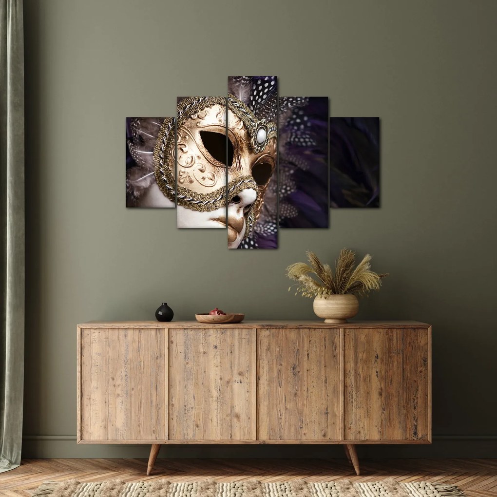 Tablou cu statuie cu masca (150x105 cm)