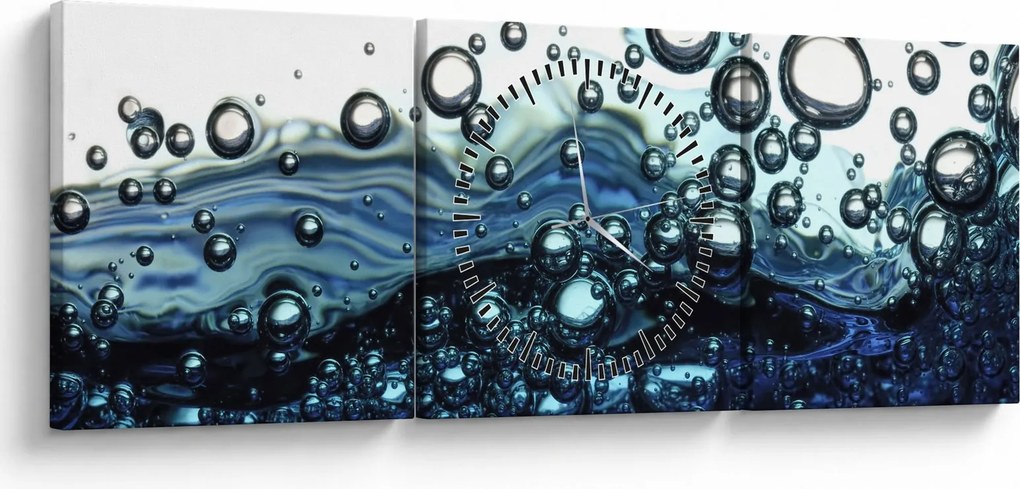 Tablou cu bule (cu ceas) (90x30 cm)