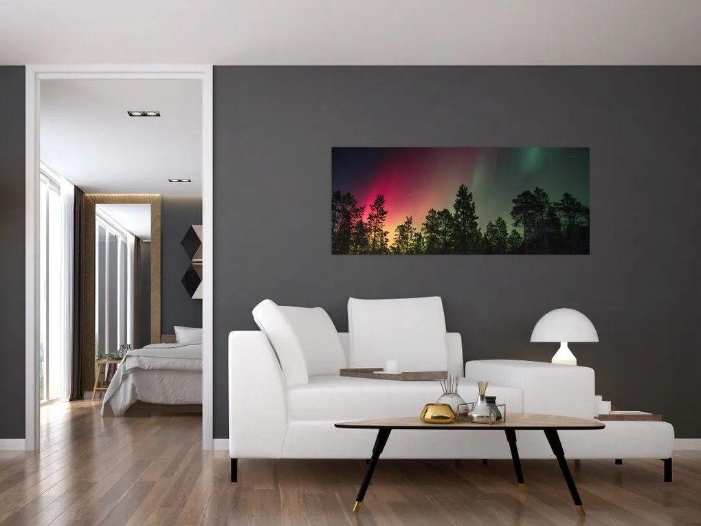 Tablou cu Northern Lights (120x50 cm)